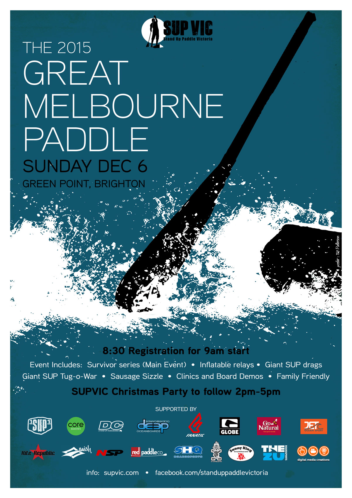 Great Melbourne Paddle Poster